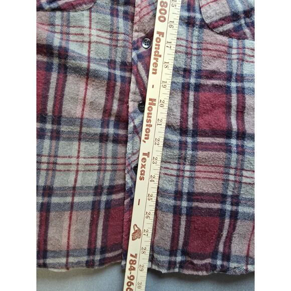 Vintage Wilderness Mens Large Plaid Quilted Insulated Jacket Button Down Chore - Picture 6 of 8